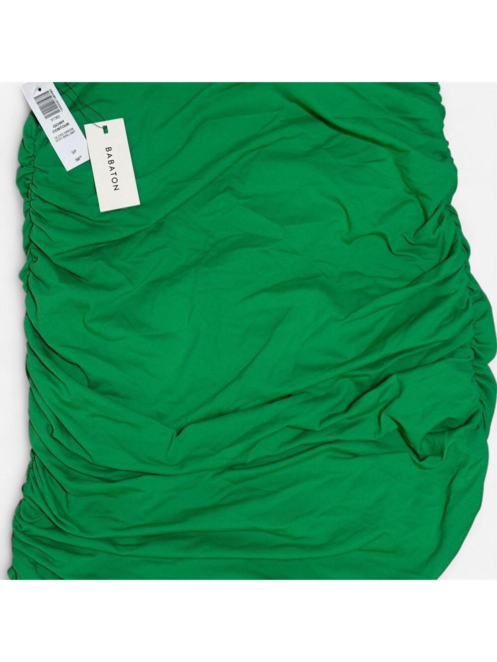 NWT Aritzia Babaton green ruched skirt Size S